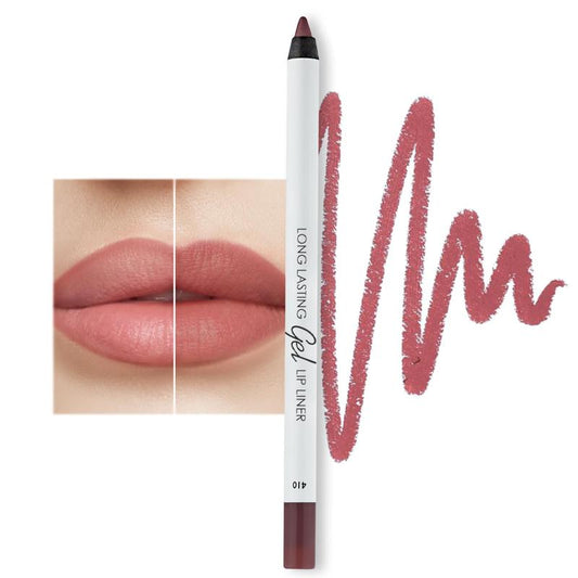 LAMEL Matte Gel Lip Liner Pencil | Weightless&Creamytexture - Sharpenable - Longwear & Waterproof - High Pigmented & Flawless Finish - Moisturizing - Cruelty-Free & Paraben-Free Eyeliner Lipliner Makeup Cosmetic