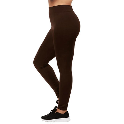 3 Pack Women' Fleece Leggings plus Size High Waist Seamless No See-Through Workout Running Yoga Pants Tummy Control Warm Spring Fall Winter Activewear