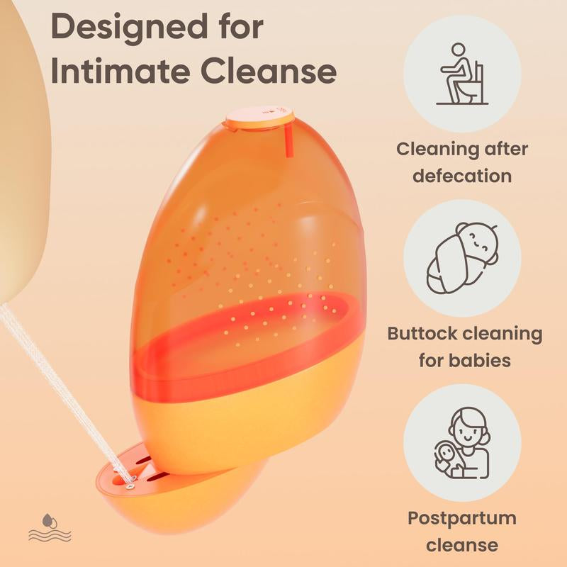 Portable Travel Bidet – USB Rechargeable, IPX7 Waterproof Electric Handheld Bidet Sprayer, Eco-Friendly Personal Hygiene Device for Travel, Camping, and Home Use