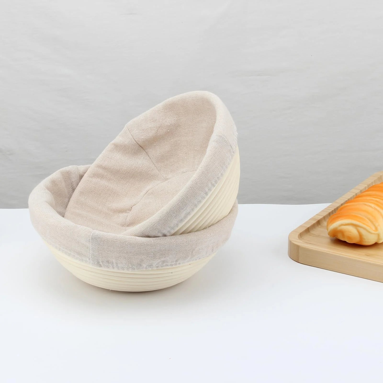 Banneton Bread Proofing Basket 9 Inch Set of 2 round Sourdough Bread Proofing Baskets Baking Supplies，Sourdough Starter Kit