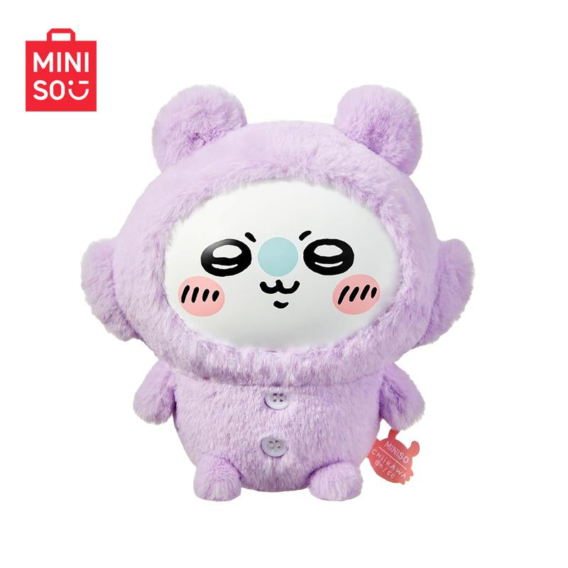 Miniso Chiikawa Pajama Plush Dolls | Adorable Vinyl & Plush Figures, Perfect for Ita Bags, Desk Decor & Gifts for Her
