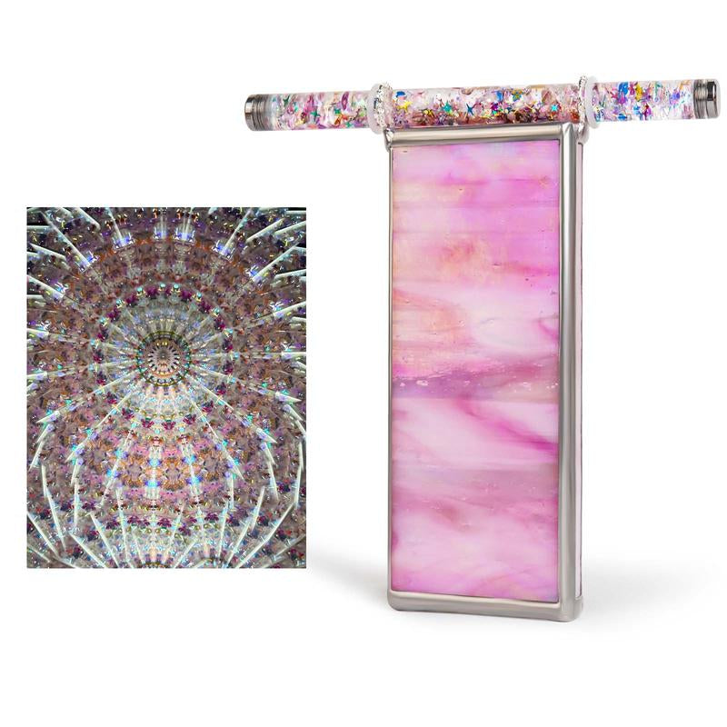 Morlenscope 6" Seagrass Kaleidoscope for Adults - with 2 Pieces 6" Glitter Wand,Handmade Tiffany Stained Glass Kaleidoscope,Classy Gift Box,Special Birthday Gift,Anniversary Wedding Gift