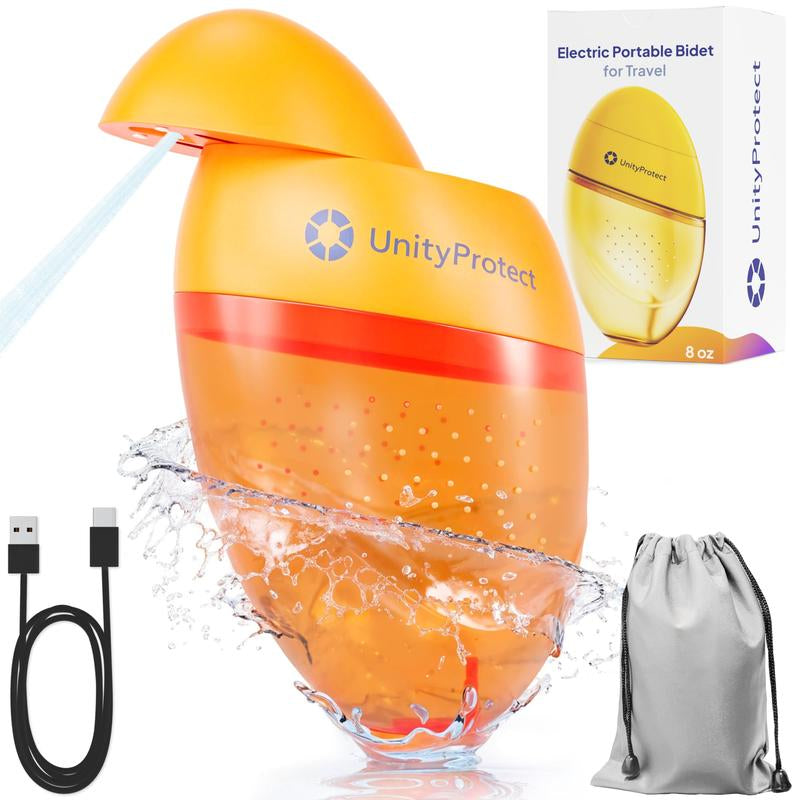 Portable Travel Bidet – USB Rechargeable, IPX7 Waterproof Electric Handheld Bidet Sprayer, Eco-Friendly Personal Hygiene Device for Travel, Camping, and Home Use