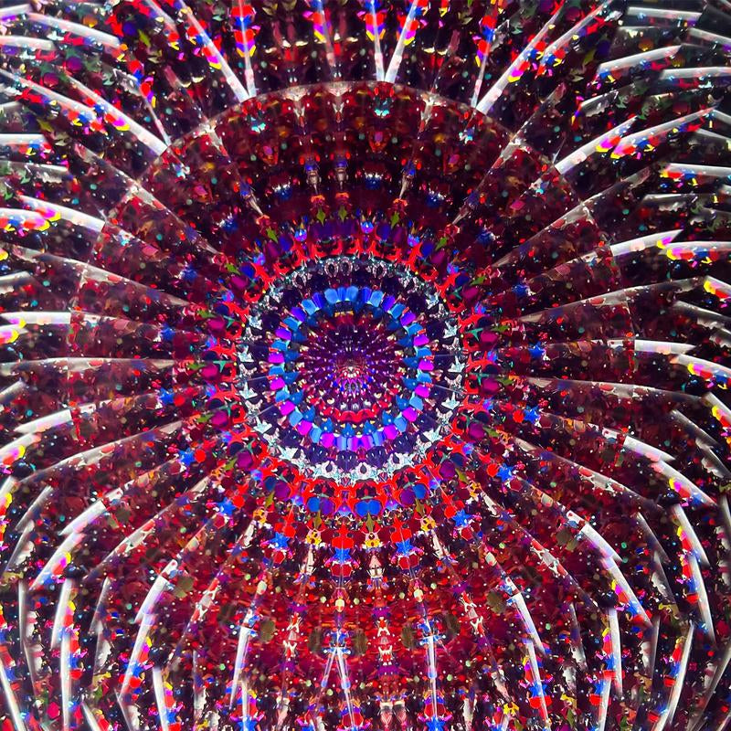 Morlenscope 6" Seagrass Kaleidoscope for Adults - with 2 Pieces 6" Glitter Wand,Handmade Tiffany Stained Glass Kaleidoscope,Classy Gift Box,Special Birthday Gift,Anniversary Wedding Gift