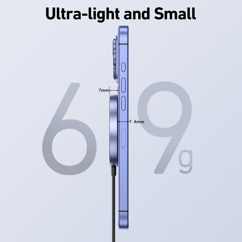 BENFEI Magnetic Wireless Charger 15W Compatible with Magsafe Charger/Iphone 16/16 Pro/16 Plus/16 Pro Max/Iphone 15 Pro Max Plus/Iphone 14 13 12 Series, Wireless Mag Safe Charging Pad, Mag Charger