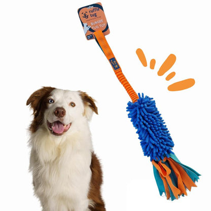 Ruffle Tug Plush Tug Toy | Dog Toys | Tug Toy | Dog Games | Bungee Dog Toy | Dog Enrichment Toys | Interactive Dog Toys |Mentally Stimulating Toys for Dogs | Dog Birthday Present
