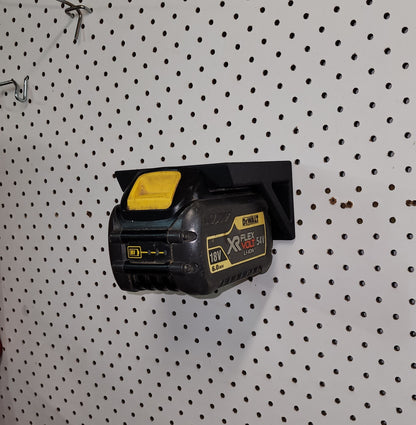 3D Printed Dewalt Battery Wall Mount Holder (Large - Flat)