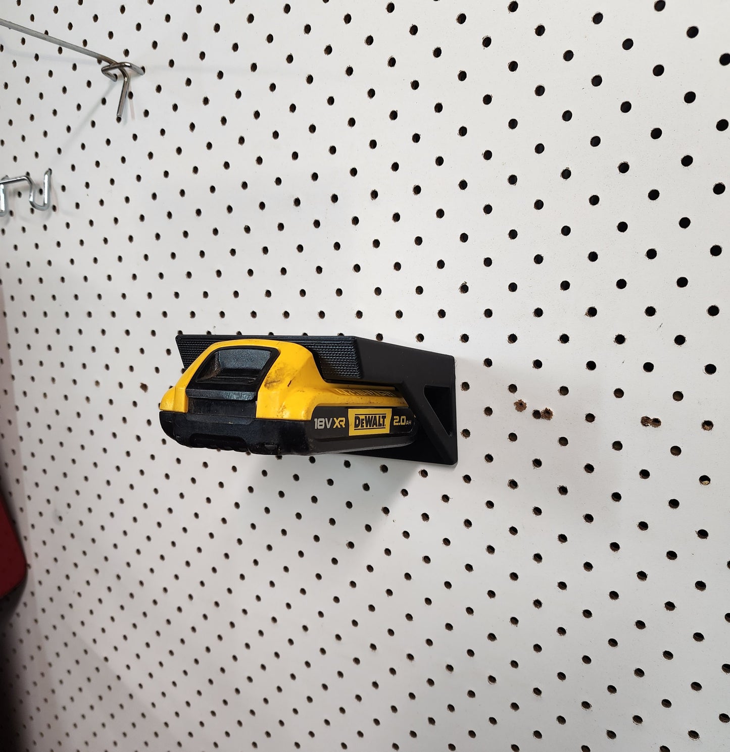 3D Printed Dewalt Battery Wall Mount Holder (Large - Angled)