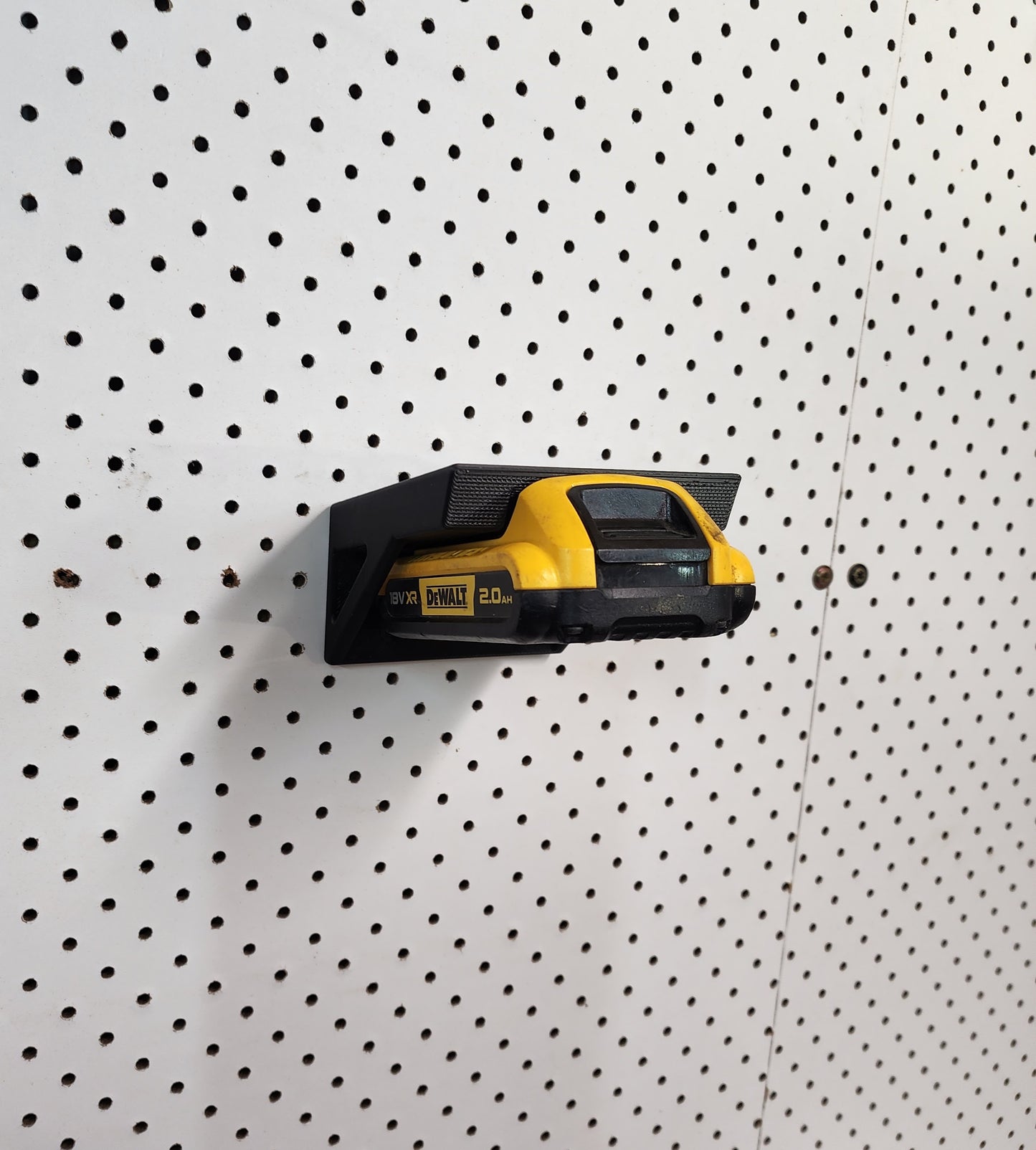 3D Printed Dewalt Battery Wall Mount Holder (Large - Angled)