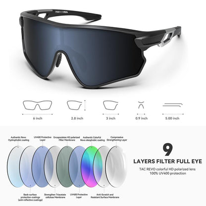 BEACOOL Polarized Sports Sunglasses for Men Women Youth Baseball Fishing Cycling Running Hiking Motorcycle Tac Glasses UV400 Sports Goggles