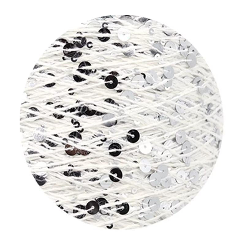Sequins Yarn DIY for Woman Woollen Sweater Hat Scarf COOMAMUU