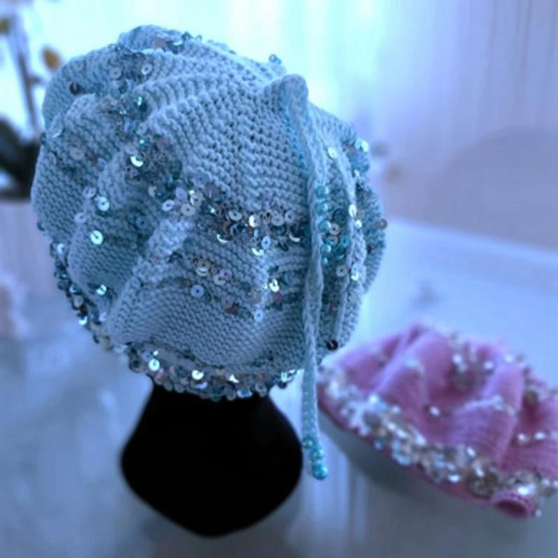 Sequins Yarn DIY for Woman Woollen Sweater Hat Scarf COOMAMUU