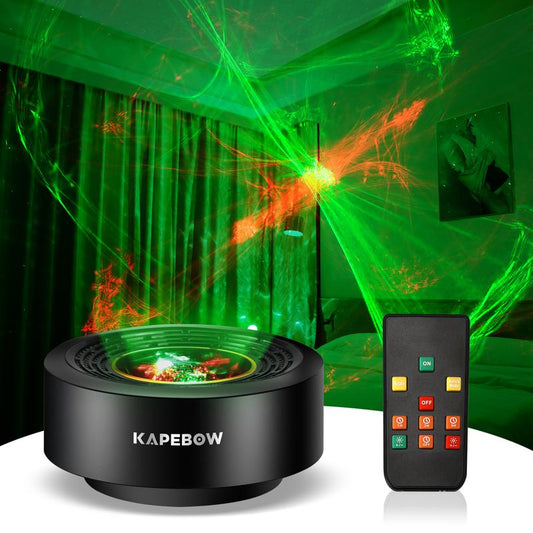 Halloween Christmas Projector Lights, Portable Galaxy Projector Night Light with Remote Control for Bedroom Ceiling/Gaming Room Decor, Northern Light Aurora Projector Gift for Kids/Adult
