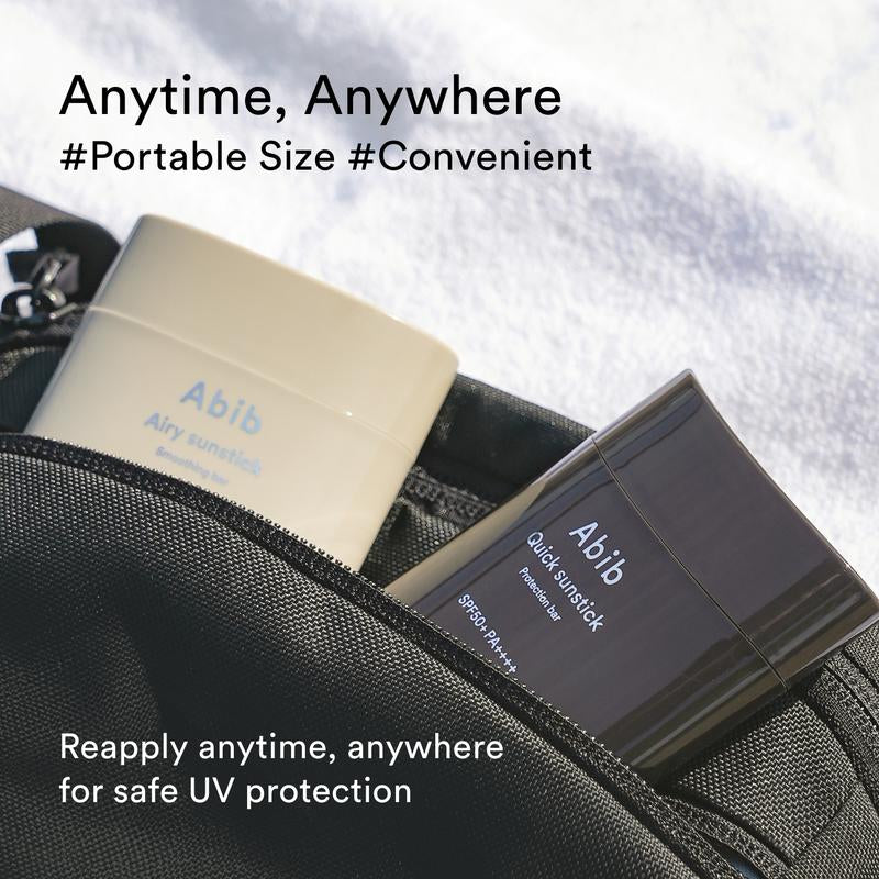 [Abib Official] Abib Quick Sunstick Protection Bar SPF50+. 22G｜Lightweight, No Whitecast, over Themakeup, Korean Suncreen Stick, Ceramide NP