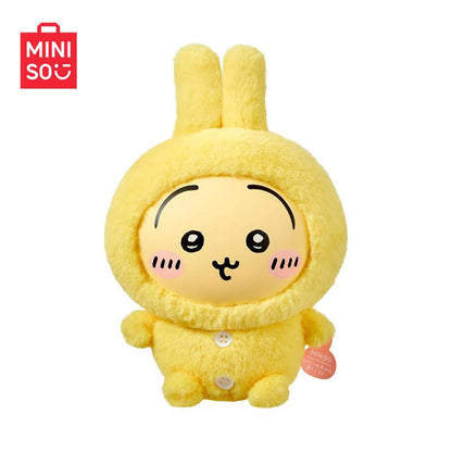 Miniso Chiikawa Pajama Plush Dolls | Adorable Vinyl & Plush Figures, Perfect for Ita Bags, Desk Decor & Gifts for Her