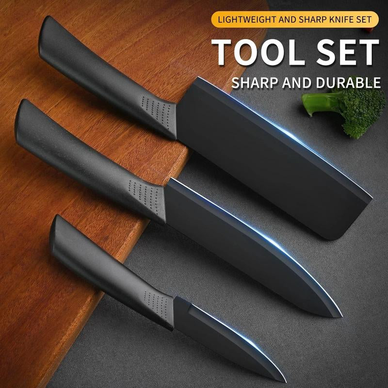 Chef’S Knife Sets in Matte Black – 3Pc Compact or 6Pc Pro