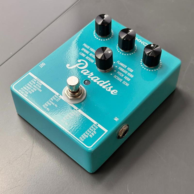 #Fathersdaygifts GOKKO Versatile Reverb Mini Amp Portable Music Audio Guitar Effects FX Amplifier – Paradise Multi-Reverb Pedal with 8 Reverb Effects, EQ & Modulation Controls | Versatile Sound Shaping for Guitar & Bass | 9V DC Power Supply