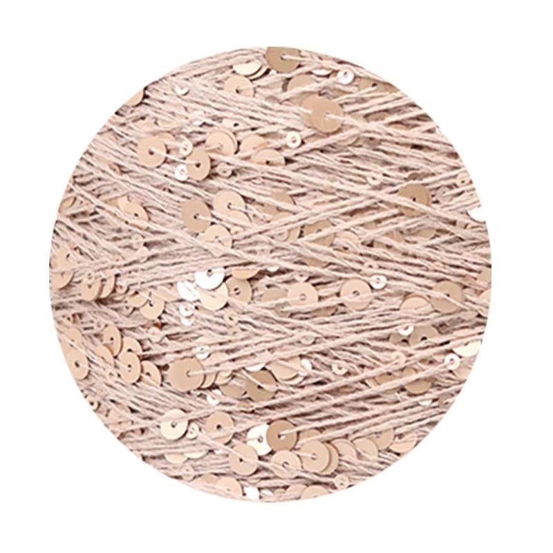Sequins Yarn DIY for Woman Woollen Sweater Hat Scarf COOMAMUU