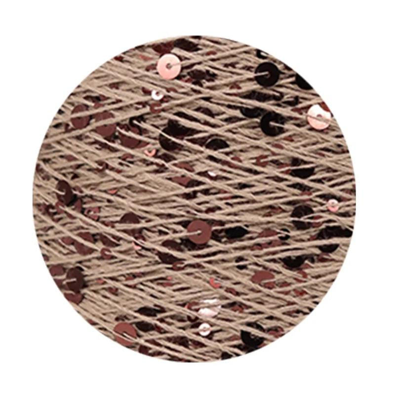 Sequins Yarn DIY for Woman Woollen Sweater Hat Scarf COOMAMUU