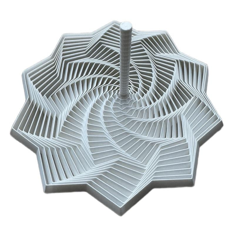 Starspin Morphing Fidget Desk Toy - Unique Geometric Design for Stress Relief and Focus Enhancement - USA Made - Hypnotic Pattern Shift - 360° Movement - Lightweight & Durable - 6X6X5 Inches