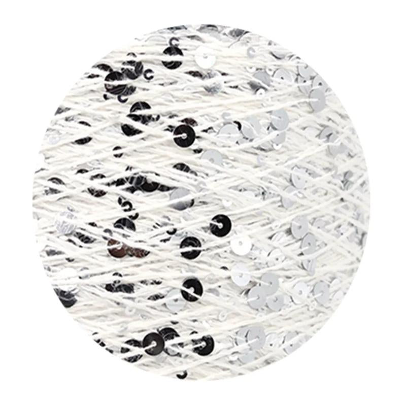 Sequins Yarn DIY for Woman Woollen Sweater Hat Scarf COOMAMUU