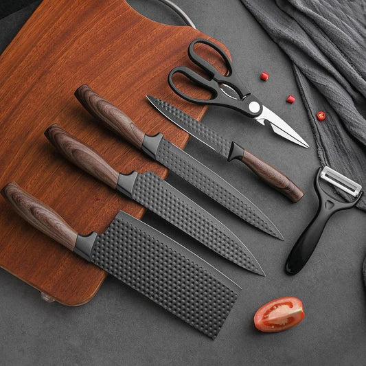 Chef’S Knife Sets in Matte Black – 3Pc Compact or 6Pc Pro