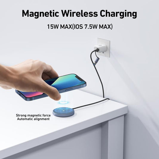 BENFEI Magnetic Wireless Charger 15W Compatible with Magsafe Charger/Iphone 16/16 Pro/16 Plus/16 Pro Max/Iphone 15 Pro Max Plus/Iphone 14 13 12 Series, Wireless Mag Safe Charging Pad, Mag Charger