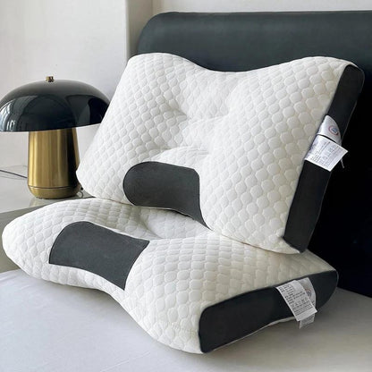 [Massage ] Soft Adjustable Ergonomic Knitted Massage Orthopedic Contour Support Neck Pillow