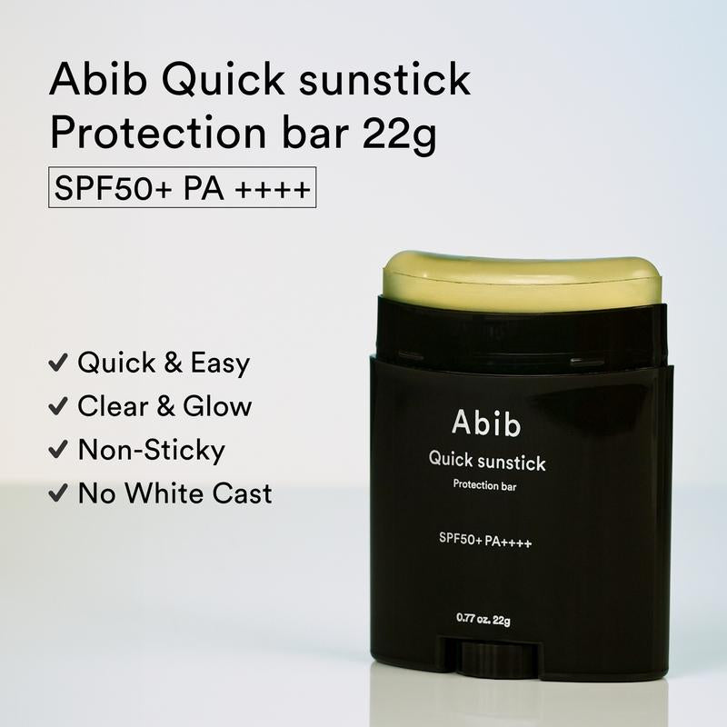 [Abib Official] Abib Quick Sunstick Protection Bar SPF50+. 22G｜Lightweight, No Whitecast, over Themakeup, Korean Suncreen Stick, Ceramide NP