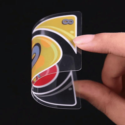 UNO H2O Game Card Game Waterproof Pressure Resistant Transparent PVC Plastic Playing Cards Halloween Birthday Gift, for Friends, Family