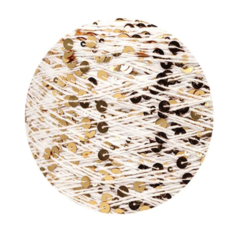 Sequins Yarn DIY for Woman Woollen Sweater Hat Scarf COOMAMUU
