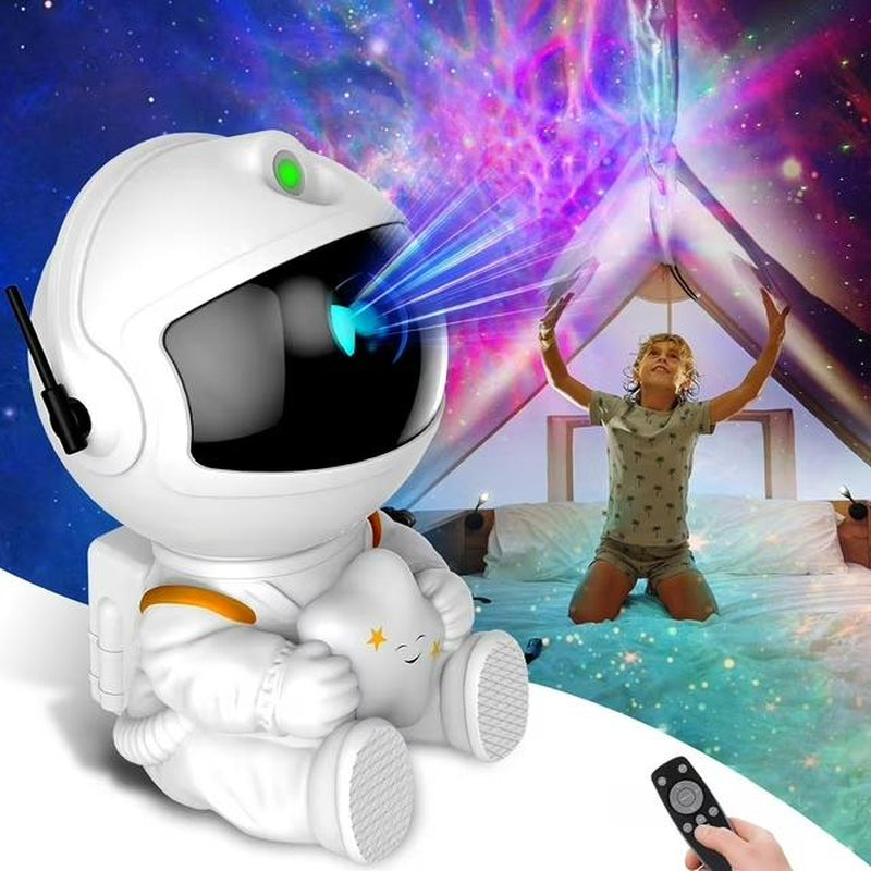 Little Bee Star (Astronaut) Projection Lamp, Room Lamps Ambient Night Lights, Bedroom Home Decoration Novelty Design
