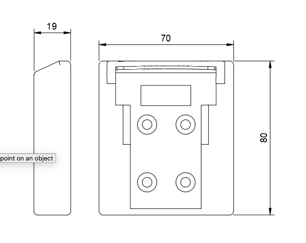 3D Printed Dewalt Battery Wall Mount Holder (Small - Flat)