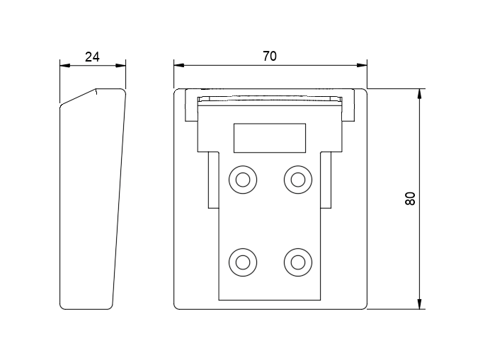 3D Printed Dewalt Battery Wall Mount Holder (Small - Angled)