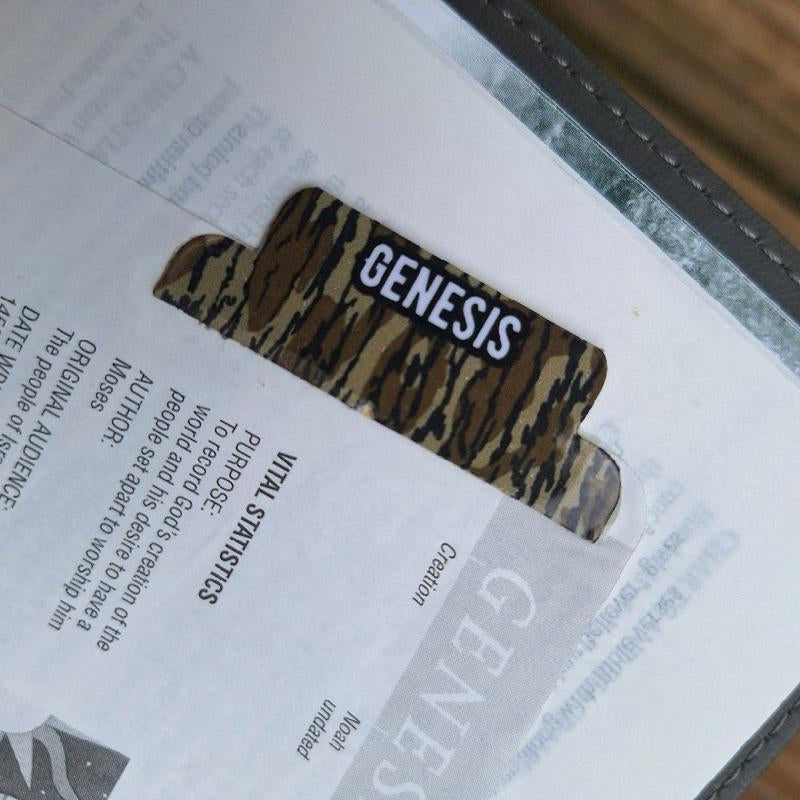 Camo Bible Tabs for Customizing and Navigating, Bible Accessories, Gifts for Dad, Gifts for Hunters, Hunting