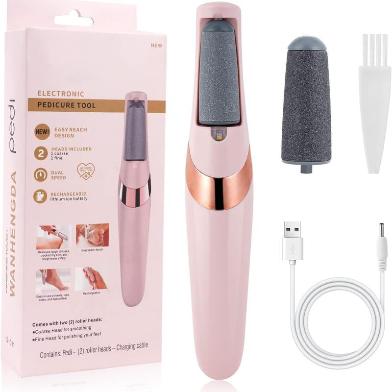 Tiktokshopbacktoschool Rechargeable Electric Foot Dead Skin Remover, Cordless Pedicure Machine, Foot Grinder, Portable Foot File Cleaning Tool for Home and Travel, Winter Gift, Valentine'S Day Gift, Electric Foot File, Foot Dead Skin Remover