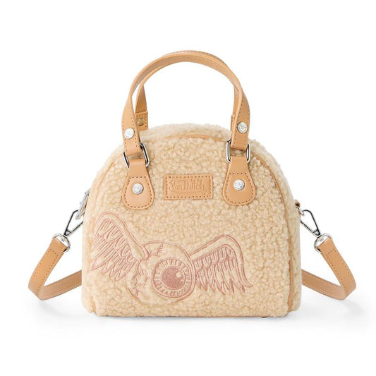 Beige Sherpa Bowling Bag