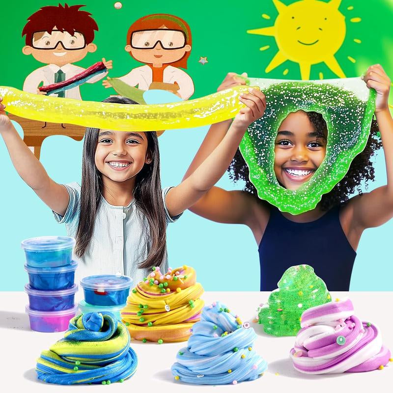 Halloween Fall Gift Ultimate Slime Kit for Girls 7-12 Years Old, Party Favor Gifts Slime Stress Relief Toy Scented Sludge Toy for Kids,Complete DIY Slime Making Kit for Kids and Boys.