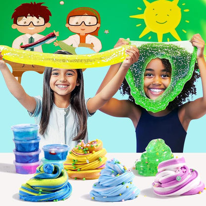 Halloween Fall Gift Ultimate Slime Kit for Girls 7-12 Years Old, Party Favor Gifts Slime Stress Relief Toy Scented Sludge Toy for Kids,Complete DIY Slime Making Kit for Kids and Boys.