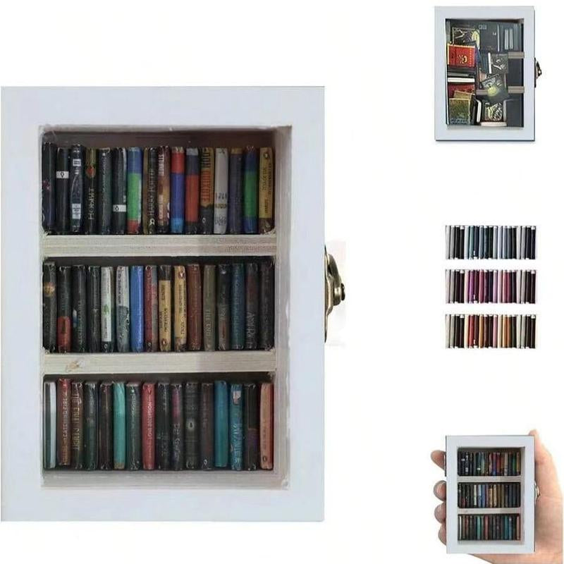 Creative Book Design Book End, Mini Book End Ornament, Decorative Bookend for Home Office Desk, Home Decor, Room Decor