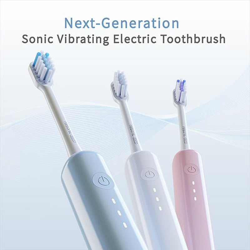 Reisonic Sonic-Sweep Oscillating Electric Toothbrush, Oscillation & Vibration, IPX7 Waterproof,45-Day Battery Electric Toothbrush Whitening, Gum Care & Plaque Removal for Adults with 3 Brush Head