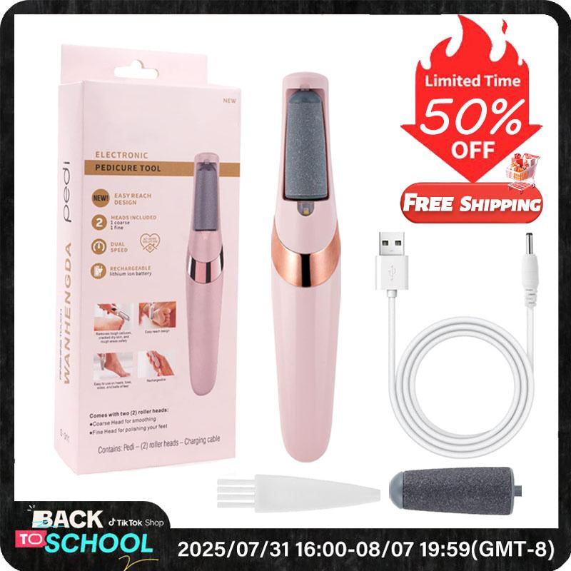 Tiktokshopbacktoschool Rechargeable Electric Foot Dead Skin Remover, Cordless Pedicure Machine, Foot Grinder, Portable Foot File Cleaning Tool for Home and Travel, Winter Gift, Valentine'S Day Gift, Electric Foot File, Foot Dead Skin Remover
