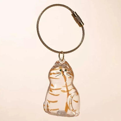 Cute Cat Fur Memory Charm – Shaped Charm for Collecting Pet Fur, Memorial Gift for Cat Lovers, Keychain or Necklace Decoration