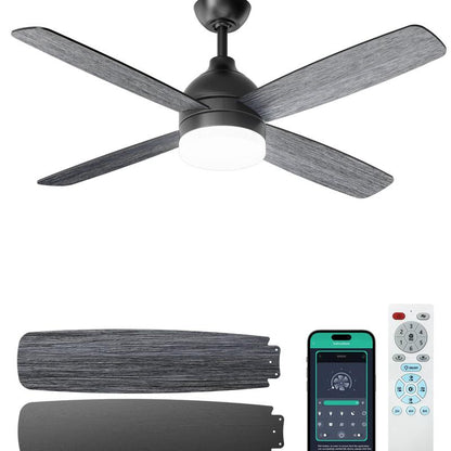 Black Ceiling Fan with Light Andremote & App Control, Indoor Outdoorceiling Fan Light with 8500 CFM 6-Speedstrong Wind, Dimmable Reversible Quiet Dcmoto Silent Socket Bulb Spotlight Modernfathersdaygift Lamp Cooling Fan Ceiling Fan #Tiktokshopbacktoschool