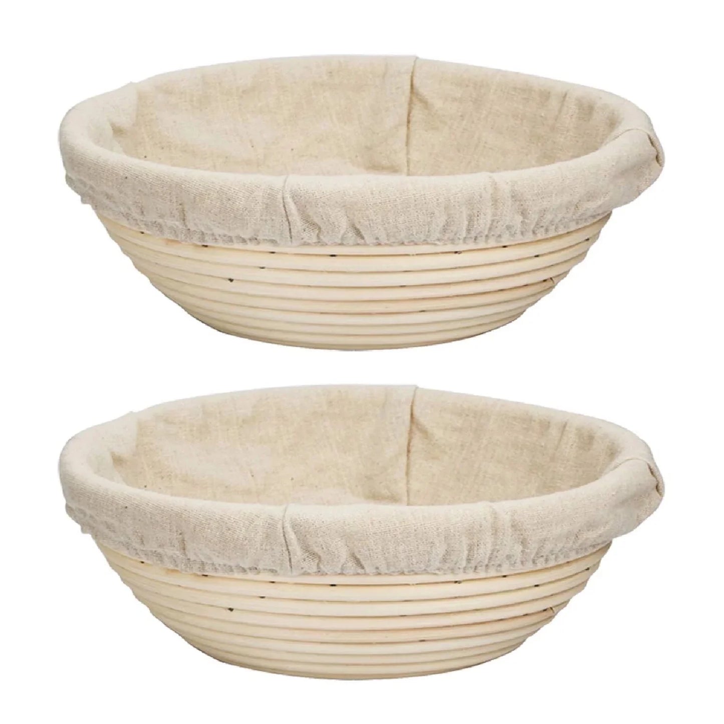Banneton Bread Proofing Basket 9 Inch Set of 2 round Sourdough Bread Proofing Baskets Baking Supplies，Sourdough Starter Kit