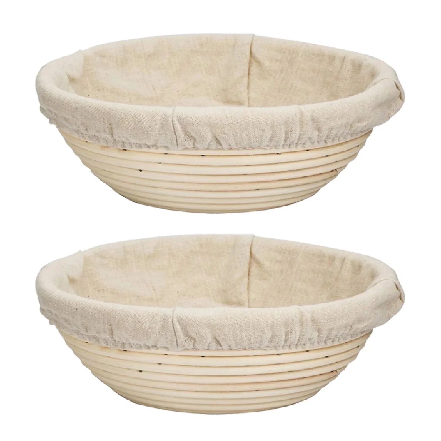 Banneton Bread Proofing Basket 9 Inch Set of 2 round Sourdough Bread Proofing Baskets Baking Supplies，Sourdough Starter Kit