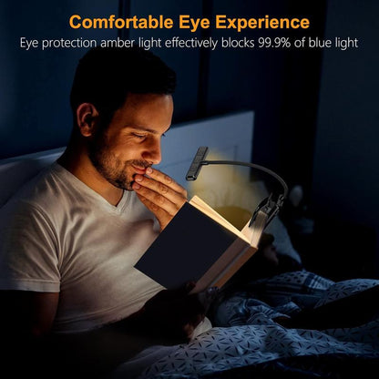 Gritin 19 LED Rechargeable Book Light for Reading in Bed with Memory Function- Eye Caring 3 Color Temperatures,Stepless Dimming Brightness,80 Hrs Runtime Lightweight Clip on Light for Book Lovers
