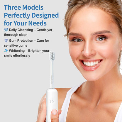 Reisonic Sonic-Sweep Oscillating Electric Toothbrush, Oscillation & Vibration, IPX7 Waterproof,45-Day Battery Electric Toothbrush Whitening, Gum Care & Plaque Removal for Adults with 3 Brush Head