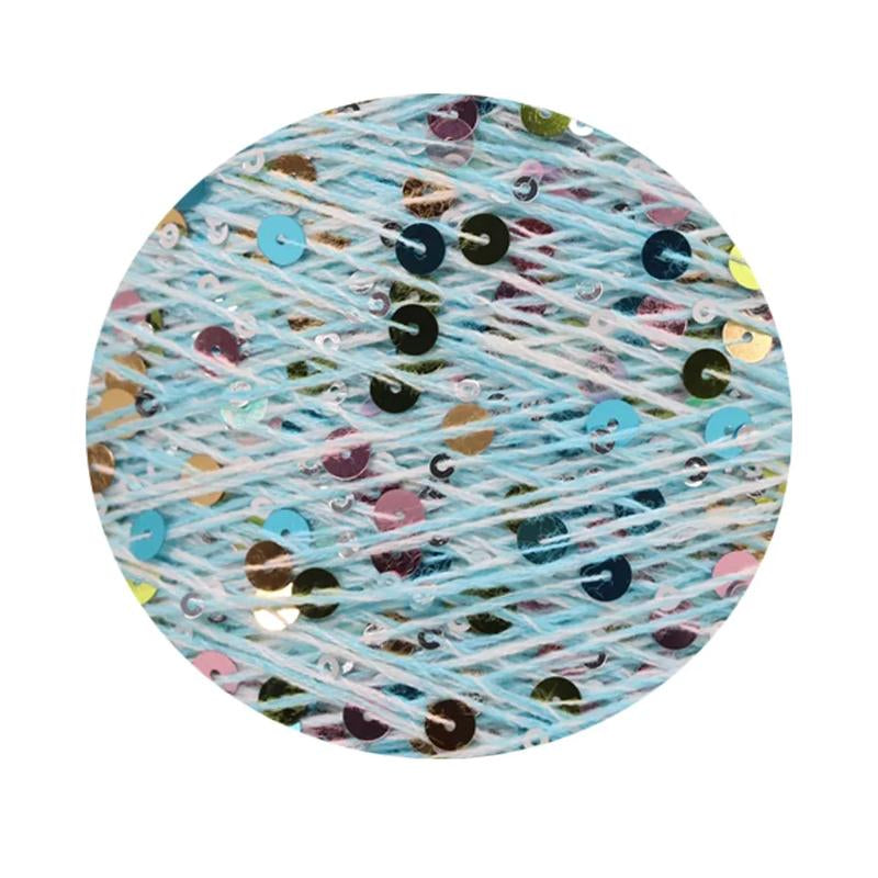 Sequins Yarn DIY for Woman Woollen Sweater Hat Scarf COOMAMUU