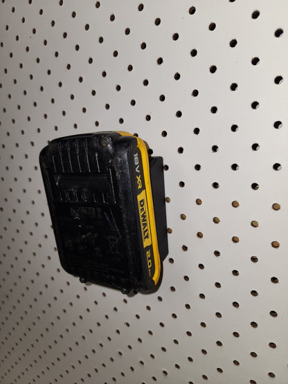 3D Printed Dewalt Battery Wall Mount Holder (Small - Angled)